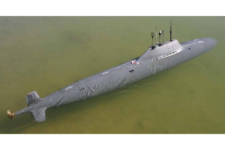 Five Foot Scratch Built Radio Controlled Russian Alfa Submarine project image