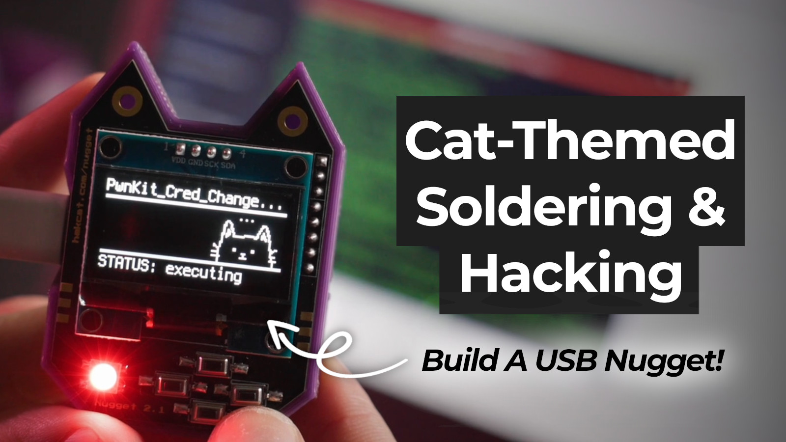 WiFi Nugget: A Cat-Shaped Hacking Console! project image